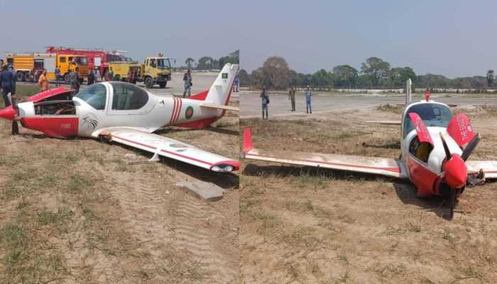 যশোরে জরুরি অবতরণকালে প্রশিক্ষণ বিমান দুর্ঘটনার শিকার, দুই পাইলট অক্ষত