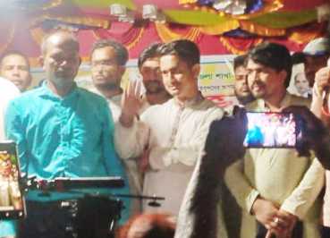 পার্বতীপুর জাতীয় নাগরিক পার্টির পথসভায় সারজিস আলম