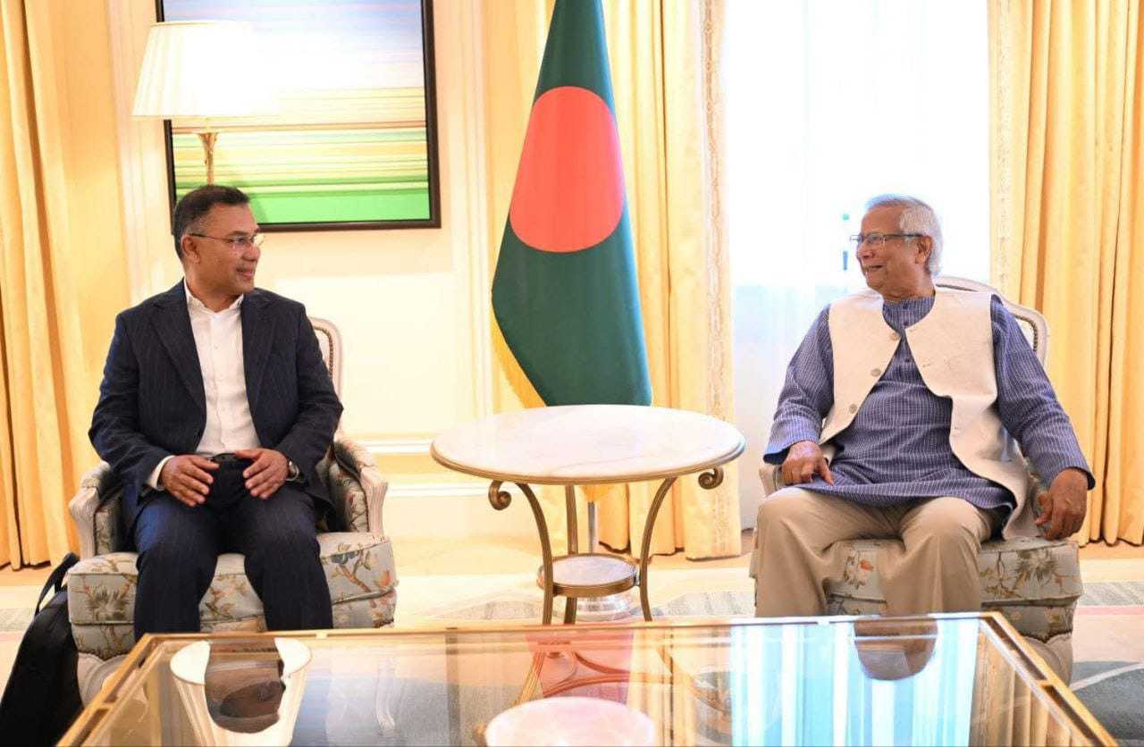 প্রধান উপদেষ্টার সঙ্গে তারেক রহমানের বৈঠক শেষ