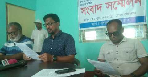 সৈয়দপুরে সমন্বয়ক পরিচয়ে সাংবাদিকে লাঞ্ছিত : অভিযোগে সংবাদ সম্মেলন