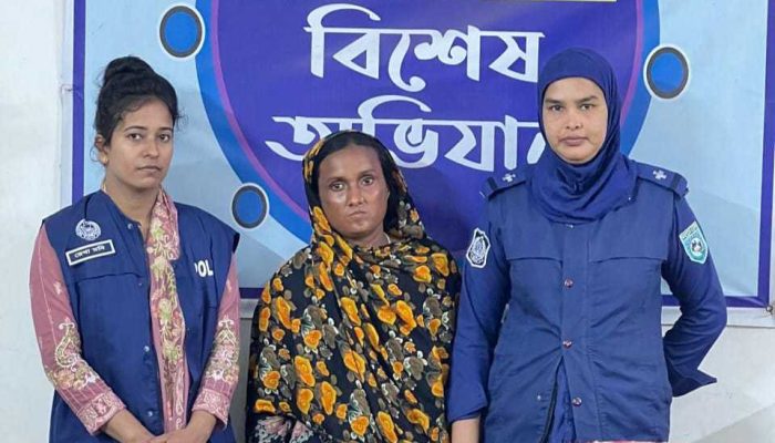 নাগেশ্বরীতে ১৫ কেজি গাঁজাসহ এক নারী গ্রেফতার